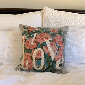 Throw Pillow “Live / love” 20 x 20 by Trey Spengle